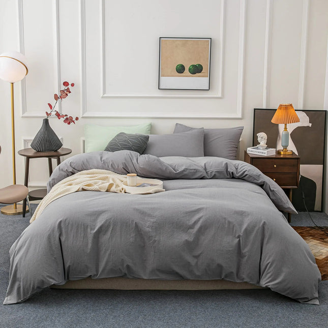Luxury Microfiber Duvet Cover Set with Zipper Closure | Lightweight & Breathable Bedding for Year-Round Comfort 1