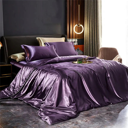 Luxury Mulberry Silk Bedding Set | 4-Piece Duvet Covers & Pillowcases for Ultimate Comfort 7