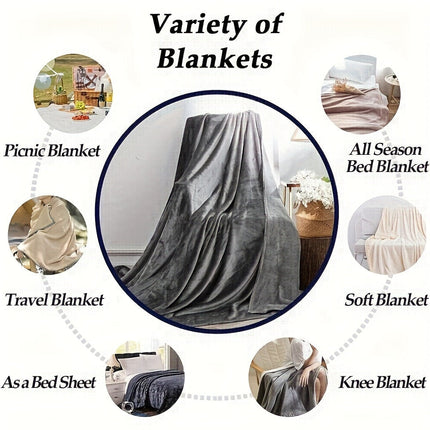 Luxury Reversible Fleece Blanket with Soft Texture | All-Season Comfort 8