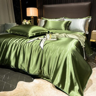 Luxury Silk Satin Bedding Set | 4-Piece Duvet Covers for Ultimate Comfort 10