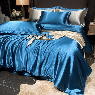 Luxury Silk Satin Bedding Set | 4-Piece Duvet Covers for Ultimate Comfort 11