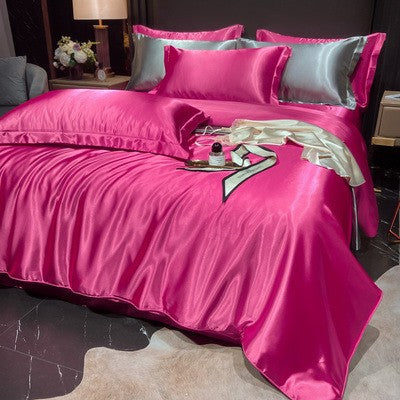 Luxury Silk Satin Bedding Set | 4-Piece Duvet Covers for Ultimate Comfort 13