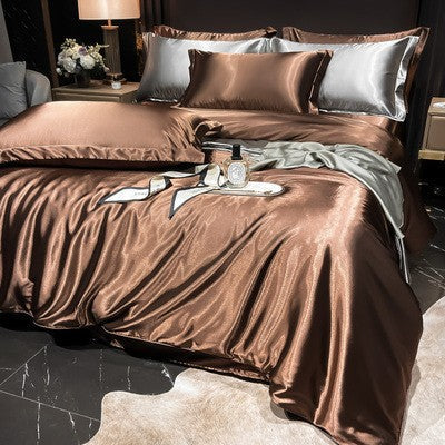 Luxury Silk Satin Bedding Set | 4-Piece Duvet Covers for Ultimate Comfort 15
