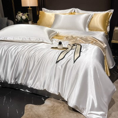 Luxury Silk Satin Bedding Set | 4-Piece Duvet Covers for Ultimate Comfort 17