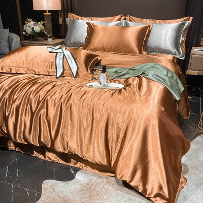 Luxury Silk Satin Bedding Set | 4-Piece Duvet Covers for Ultimate Comfort 19