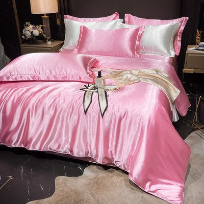 Luxury Silk Satin Bedding Set | 4-Piece Duvet Covers for Ultimate Comfort 20