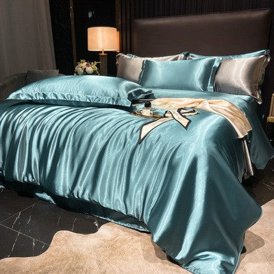 Luxury Silk Satin Bedding Set | 4-Piece Duvet Covers for Ultimate Comfort 21