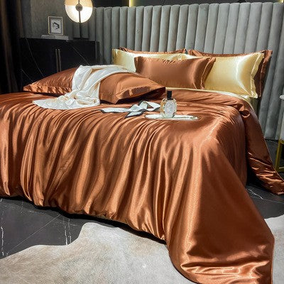 Luxury Silk Satin Bedding Set | 4-Piece Duvet Covers for Ultimate Comfort 25