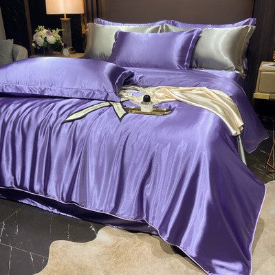 Luxury Silk Satin Bedding Set | 4-Piece Duvet Covers for Ultimate Comfort 28