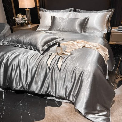 Luxury Silk Satin Bedding Set | 4-Piece Duvet Covers for Ultimate Comfort 4