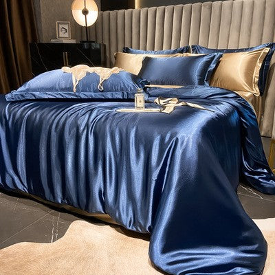 Luxury Silk Satin Bedding Set | 4-Piece Duvet Covers for Ultimate Comfort 5