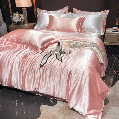 Luxury Silk Satin Bedding Set | 4-Piece Duvet Covers for Ultimate Comfort 7