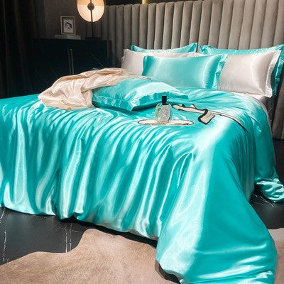 Luxury Silk Satin Bedding Set | 4-Piece Duvet Covers for Ultimate Comfort 9