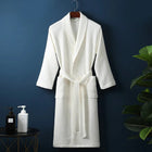 Luxury Waffle Weave Bathrobe | 100% Cotton Mens Robe with Lightweight Design | Ultimate Comfort for Year-Round Relaxation 0