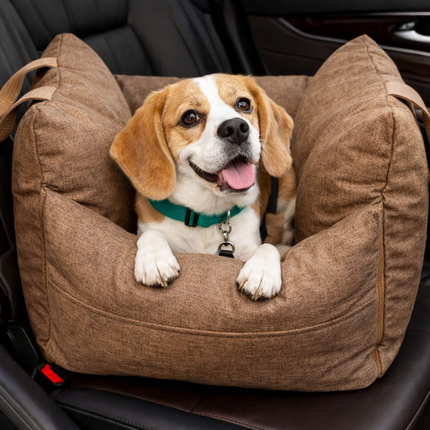 Luxury Waterproof Dog Car Seat with Adjustable Safety Leashes | Cozy Travel Bed for Secure and Comfortable Rides 4