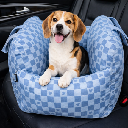 Luxury Waterproof Dog Car Seat with Adjustable Safety Leashes | Cozy Travel Bed for Secure and Comfortable Rides 8