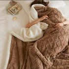 LuxyCozy | Thick Lambswool Winter Blanket with Fleece Softness | Lightweight Comfort for Chilly Days 0