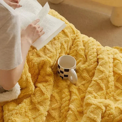 LuxyCozy | Thick Lambswool Winter Blanket with Fleece Softness | Lightweight Comfort for Chilly Days 10