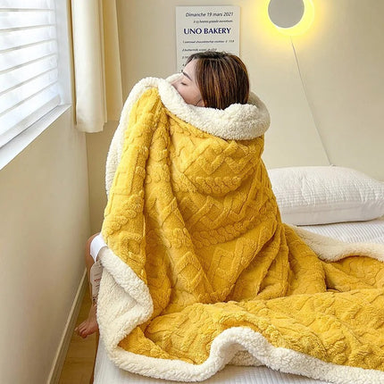 LuxyCozy | Thick Lambswool Winter Blanket with Fleece Softness | Lightweight Comfort for Chilly Days 3