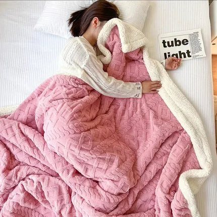 LuxyCozy | Thick Lambswool Winter Blanket with Fleece Softness | Lightweight Comfort for Chilly Days 5
