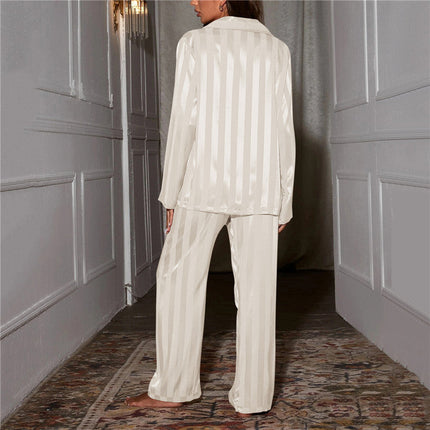 Silk Pajamas for Women, Womens Pajama Set with Blouse and Pants – image 14