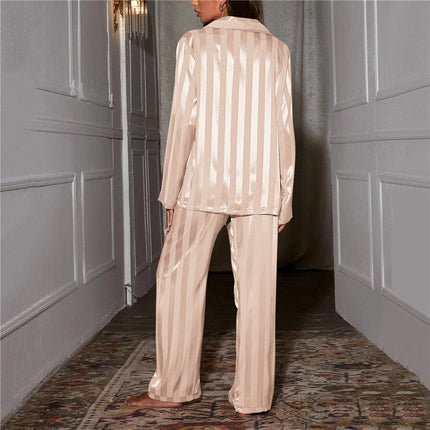 Silk Pajamas for Women, Womens Pajama Set with Blouse and Pants