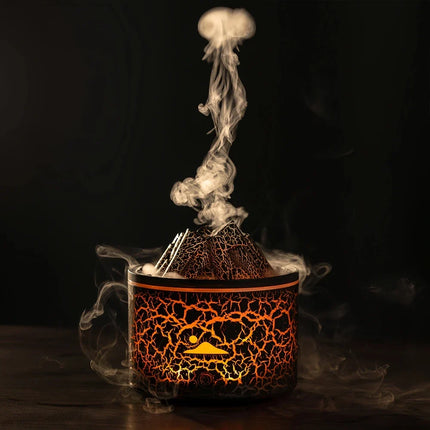 Volcano Humidifier with Colorful Changing Lights | Aromatherapy and Mist Mode for Relaxation and Hydration