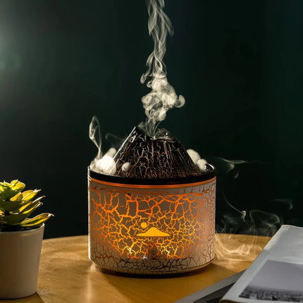 Volcano Humidifier with Colorful Changing Lights | Aromatherapy and Mist Mode for Relaxation and Hydration