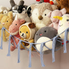 Macrame Toy Storage Hammock | Durable Organizer for Stuffed Animals & Toys 0