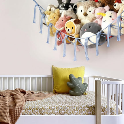 Macrame Toy Storage Hammock | Durable Organizer for Stuffed Animals & Toys 1