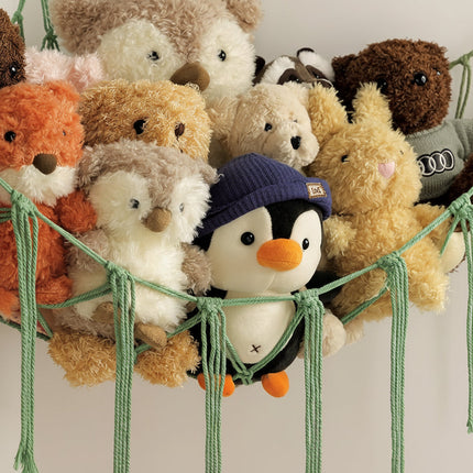 Macrame Toy Storage Hammock | Durable Organizer for Stuffed Animals & Toys 10