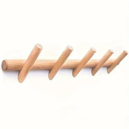 Maeve Collection | Solid Oak Wall Rack with Minimalist Design | Functional Storage for Modern Spaces 3