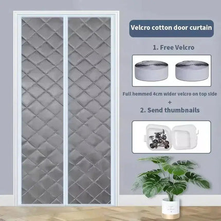 Magnetic Door Curtain | Waterproof Insulated Design with Thick Cotton Layer | Hands-Free Closure for Winter Comfort 0