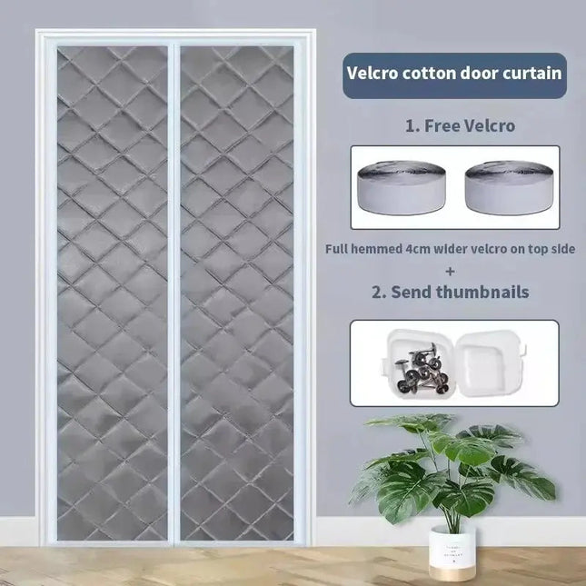 Magnetic Door Curtain | Waterproof Insulated Design with Thick Cotton Layer | Hands-Free Closure for Winter Comfort 0