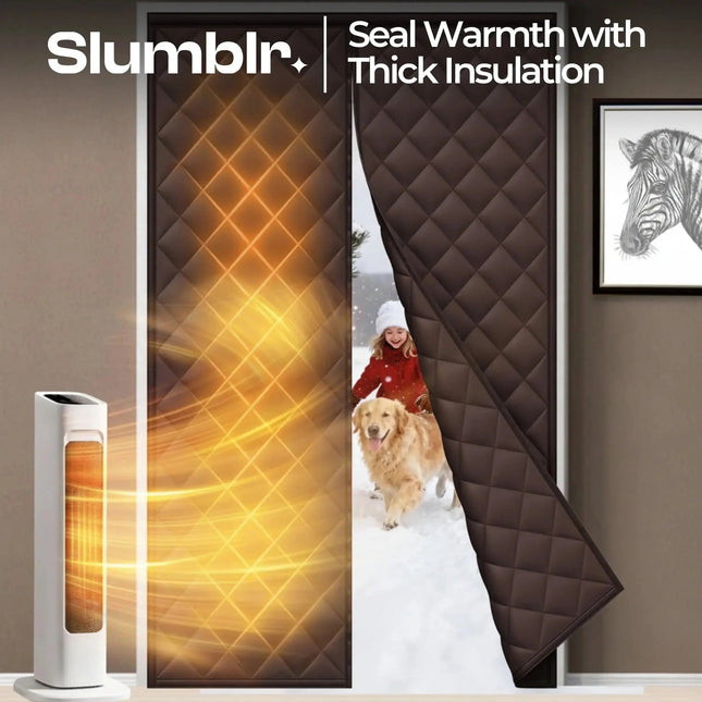 Magnetic Door Curtain | Waterproof Insulated Design with Thick Cotton Layer | Hands-Free Closure for Winter Comfort 1
