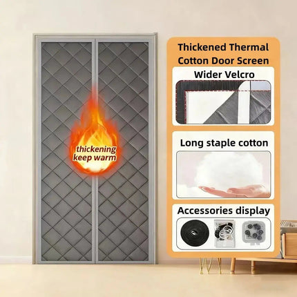 Magnetic Door Curtain | Waterproof Insulated Design with Thick Cotton Layer | Hands-Free Closure for Winter Comfort 7