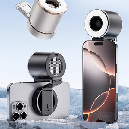 Magnetic Foldable Phone Fan with Three-Speed Airflow | Portable Design for Summer Comfort 1
