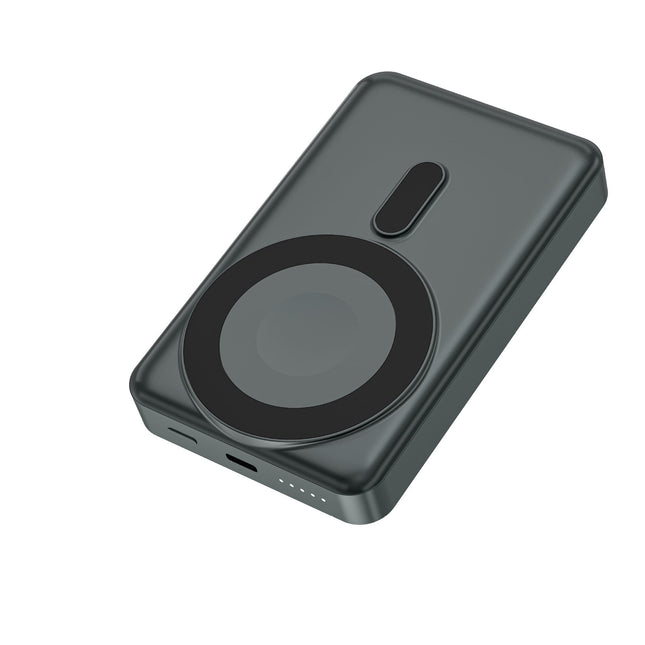 Magnetic Power Bank | High-Speed Charging with Integrated Qi Technology | Compact Design for On-the-Go Convenience 1