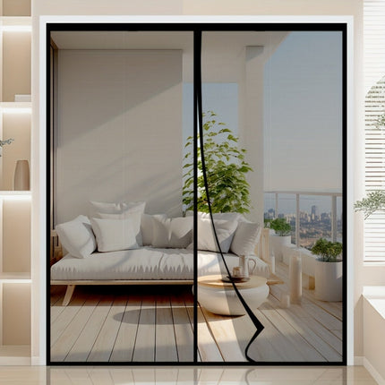 Magnetic Screen Curtain | Mesh Magnetic Screen Door with Auto Closure | Pet-Friendly Design for Insect Protection 0
