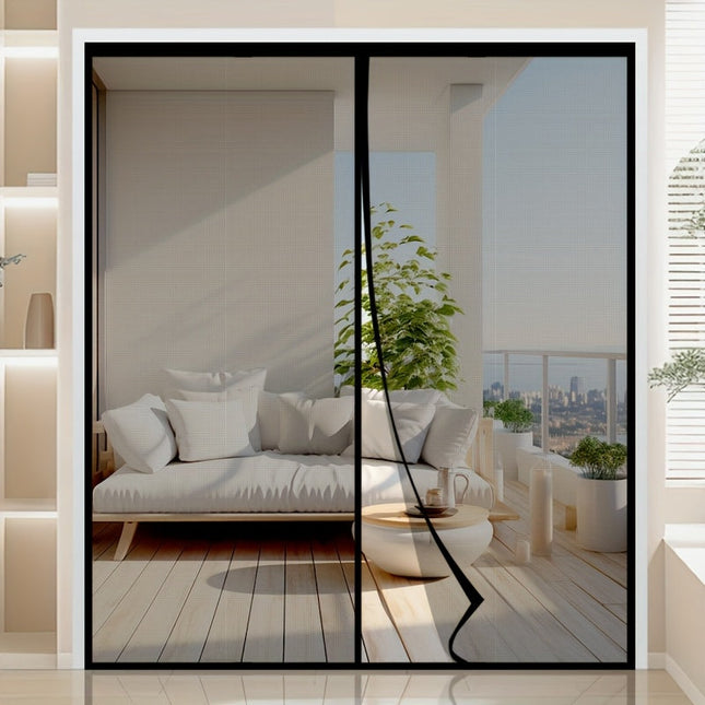 Magnetic Screen Curtain | Mesh Magnetic Screen Door with Auto Closure | Pet-Friendly Design for Insect Protection 0