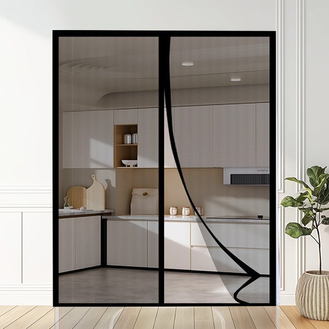 Magnetic Screen Curtain | Mesh Magnetic Screen Door with Auto Closure | Pet-Friendly Design for Insect Protection 1