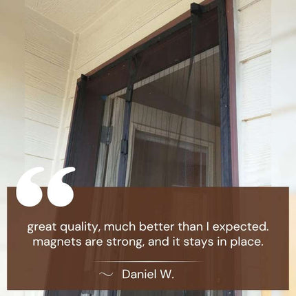 Magnetic Screen Door | Tear-Resistant Mesh Door with Hands-Free Access | Perfect Fly Barrier for Summer Airflow 4