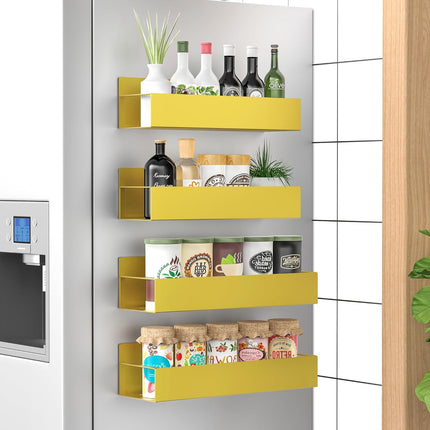 Magnetic Spice Rack Organizer Set of 4 with Strong Grip | Space-Saving Solution for Easy Access 5