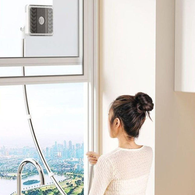 Magnetic Window Cleaner | Dual-Sided Tool with Extendable Handle | Effortless Indoor Cleaning for Streak-Free Windows 1
