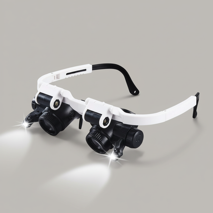 Magnifying Headset | Adjustable Dual-Eye Magnifier with LED Lights | Precision Viewing for Detailed Work 0