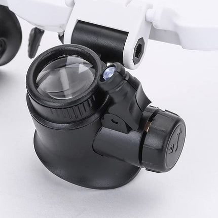 Magnifying Headset | Adjustable Dual-Eye Magnifier with LED Lights | Precision Viewing for Detailed Work 5