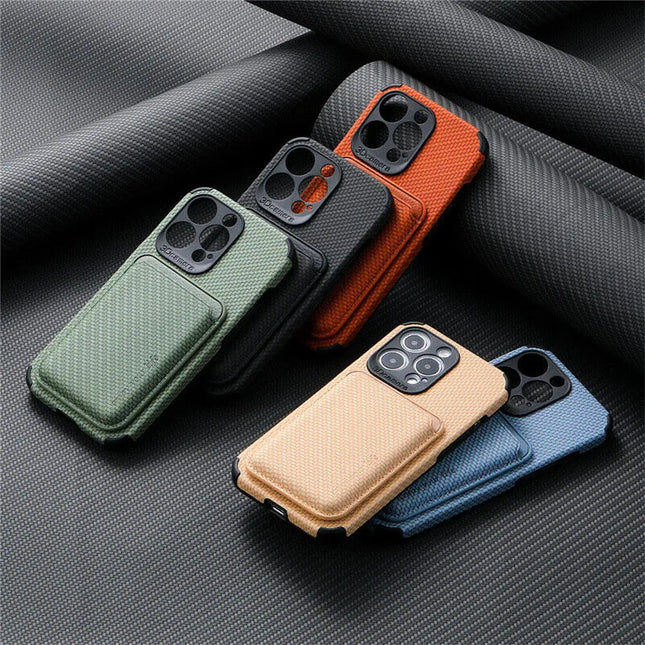 MagSafe Wallet Phone Case, Leather Phone Case with Card Holder