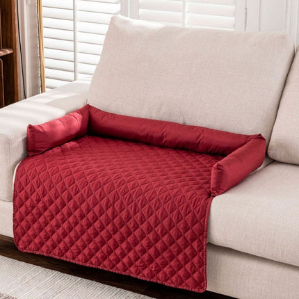 Waterproof Dog Mat for Sofa, Dog Couch Cover with Padded Bolsters – image 6