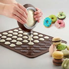 Silicone Baking Mat for Macarons, Reusable Baking Mat with Macaron Template, Nonstick Silicone Mat for Pastry