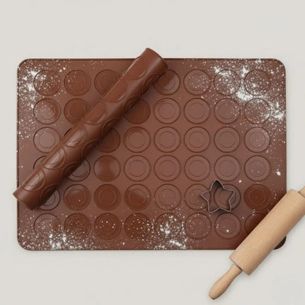 Silicone Baking Mat for Macarons, Nonstick Silicone Mat for Pastry
